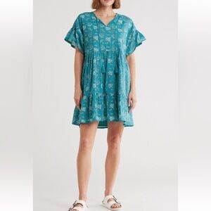 MAISIE   Yessie Floral Cotton. Babydoll Dress 100 % cotton